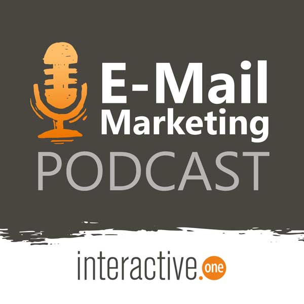 Cover mit Logo und Schriftzug des Interactive One E-Mail-Marketing Podcast