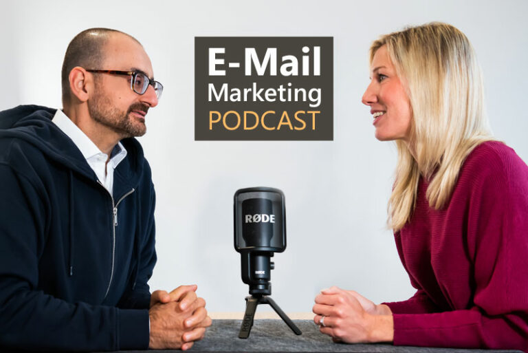 Corc und Sabrina diskutieren in unserem Podcast über das Thema KI im E-Mail-Marketing